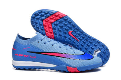 Nike Air Zoom Mercurial Vapor 16 Elite TF Artificial Turf Soccer Shoes - Blue/Electric Blue/Hot Pink