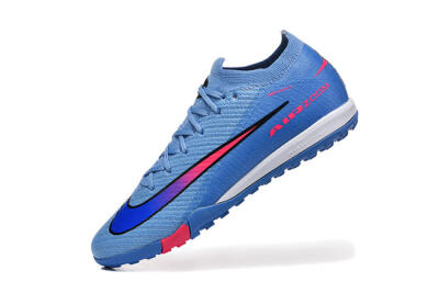 Nike Air Zoom Mercurial Vapor 16 Elite TF Artificial Turf Soccer Shoes - Blue/Electric Blue/Hot Pink
