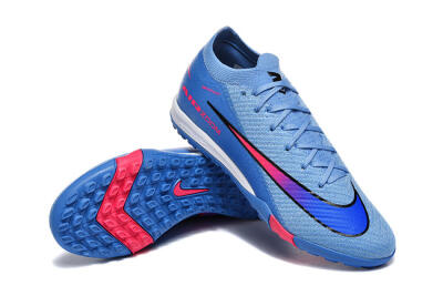 Nike Air Zoom Mercurial Vapor 16 Elite TF Artificial Turf Soccer Shoes - Blue/Electric Blue/Hot Pink