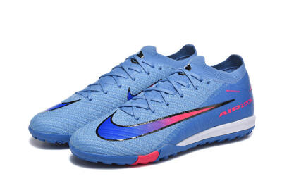 Nike Air Zoom Mercurial Vapor 16 Elite TF Artificial Turf Soccer Shoes - Blue/Electric Blue/Hot Pink