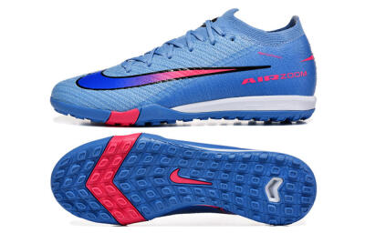 Nike Air Zoom Mercurial Vapor 16 Elite TF Artificial Turf Soccer Shoes - Blue/Electric Blue/Hot Pink