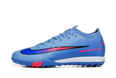 Nike Air Zoom Mercurial Vapor 16 Elite TF Artificial Turf Soccer Shoes - Blue/Electric Blue/Hot Pink