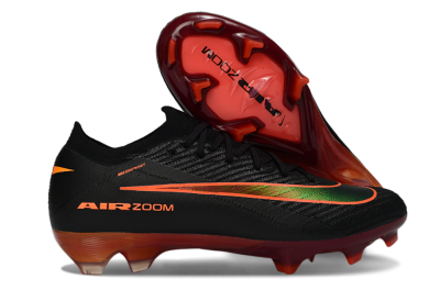 Nike Air Zoom Mercurial Vapor 16 Elite FG Firm Ground Soccer Cleats - Black/Electric Orange/Neon Green
