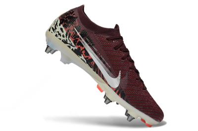 Nike Air Zoom Mercurial Vapor 16 Elite SG Soft Ground Soccer Cleats - Red/Crimson Blaze/Leopard Print