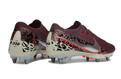 Nike Air Zoom Mercurial Vapor 16 Elite SG Soft Ground Soccer Cleats - Red/Crimson Blaze/Leopard Print
