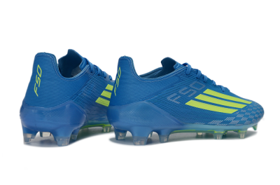 Adidas F50 Elite FG Firm Ground Soccer Cleats - Blue/Lime Green/Neon Yellow
