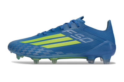 Adidas F50 Elite FG Firm Ground Soccer Cleats - Blue/Lime Green/Neon Yellow