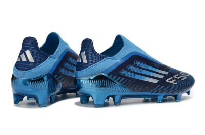 Adidas F50 Elite Laceless FG Firm Ground Soccer Cleats - Blue/Ocean Wave/Deep Sea