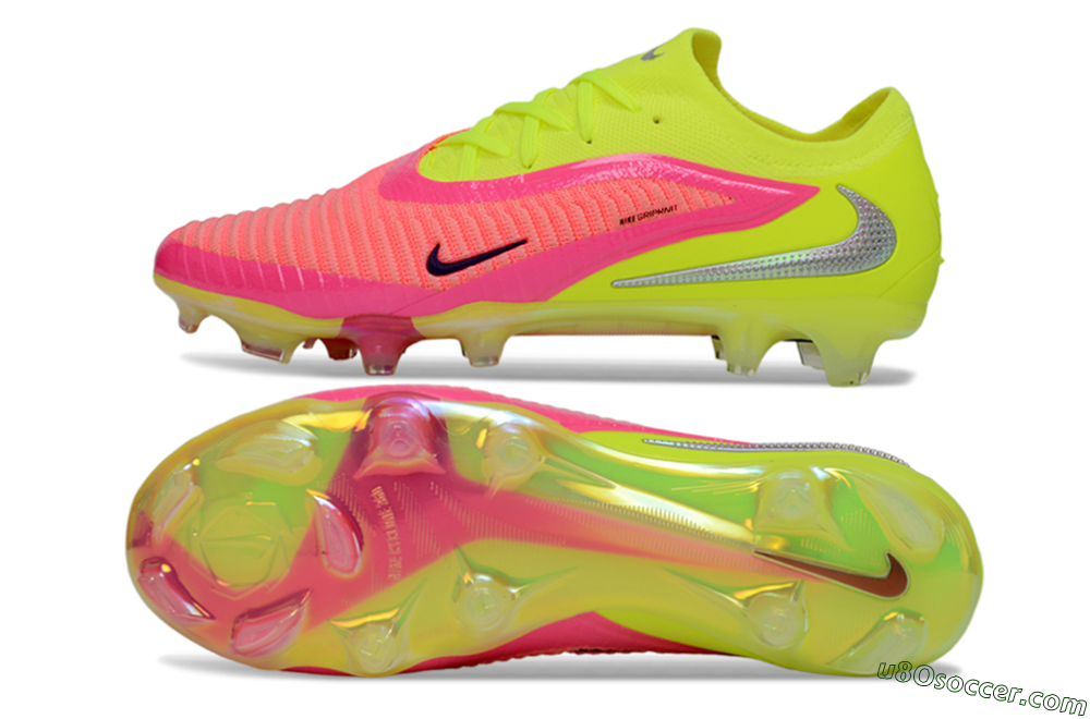 Nike Phantom 6 Low Elite FG Firm Ground Soccer Cleats - Yellow/Neon Pink/Fluorescent Yellow 0