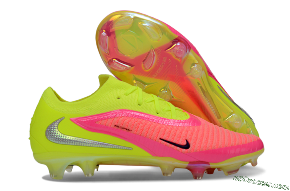 Nike Phantom 6 Low Elite FG Firm Ground Soccer Cleats - Yellow/Neon Pink/Fluorescent Yellow 1