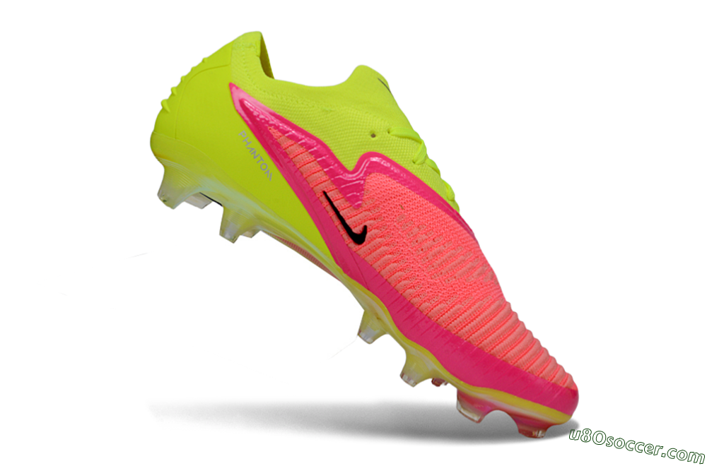 Nike Phantom 6 Low Elite FG Firm Ground Soccer Cleats - Yellow/Neon Pink/Fluorescent Yellow 4