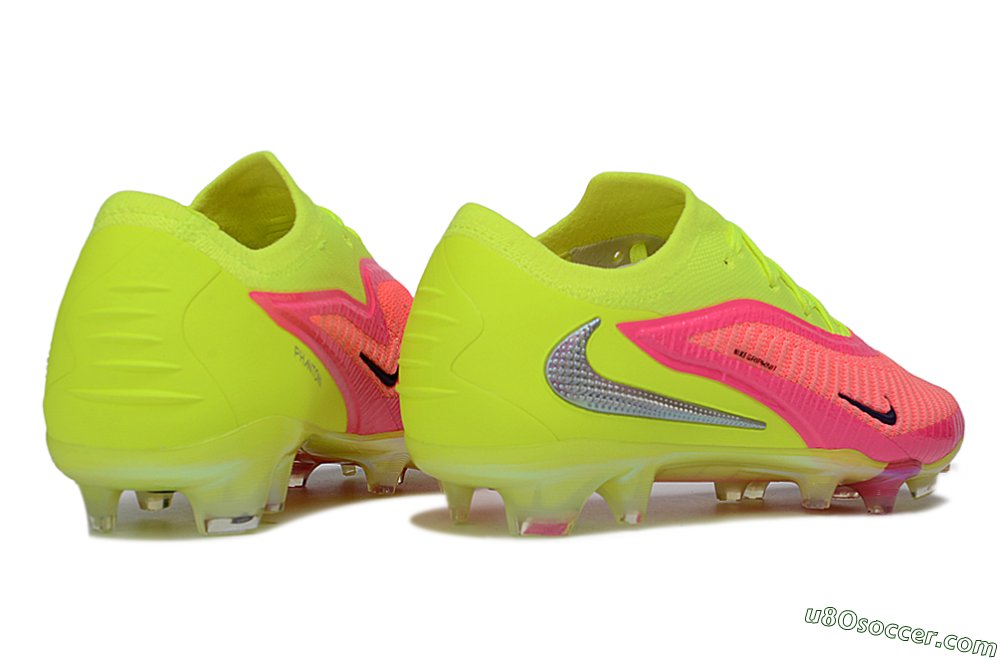 Nike Phantom 6 Low Elite FG Firm Ground Soccer Cleats - Yellow/Neon Pink/Fluorescent Yellow 6