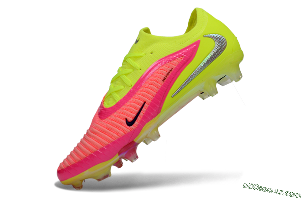 Nike Phantom 6 Low Elite FG Firm Ground Soccer Cleats - Yellow/Neon Pink/Fluorescent Yellow 5