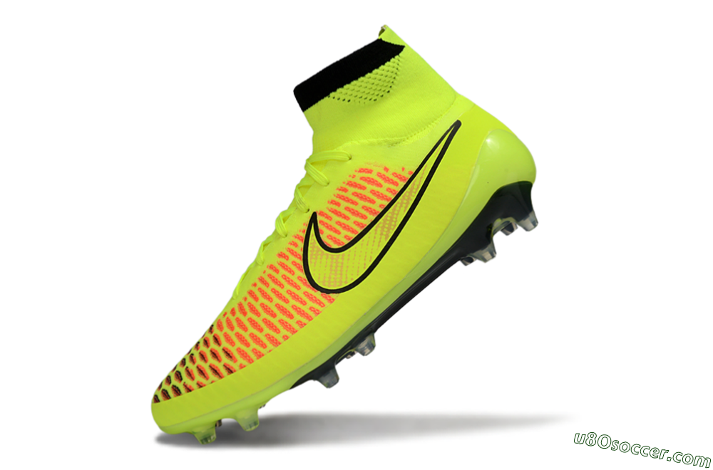 Nike Magista Obra FG Firm Ground Soccer Cleats - Yellow/Fluorescent Yellow/Neon Pink 5