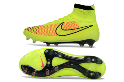 Nike Magista Obra FG Firm Ground Soccer Cleats - Yellow/Fluorescent Yellow/Neon Pink