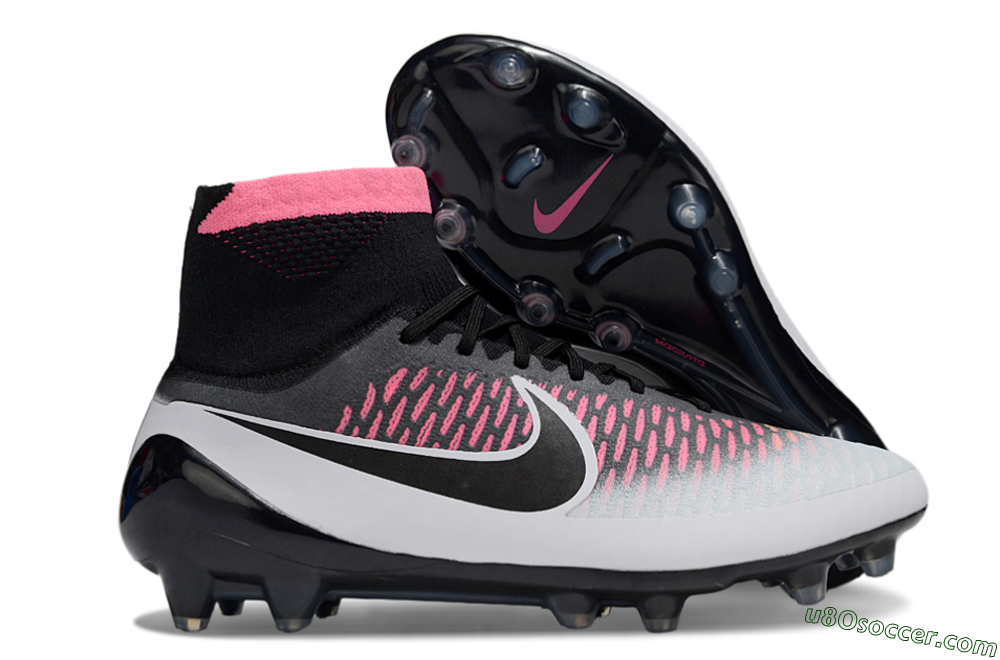 Nike Magista Obra FG Firm Ground Soccer Cleats - Black/Vibrant Pink/White 1
