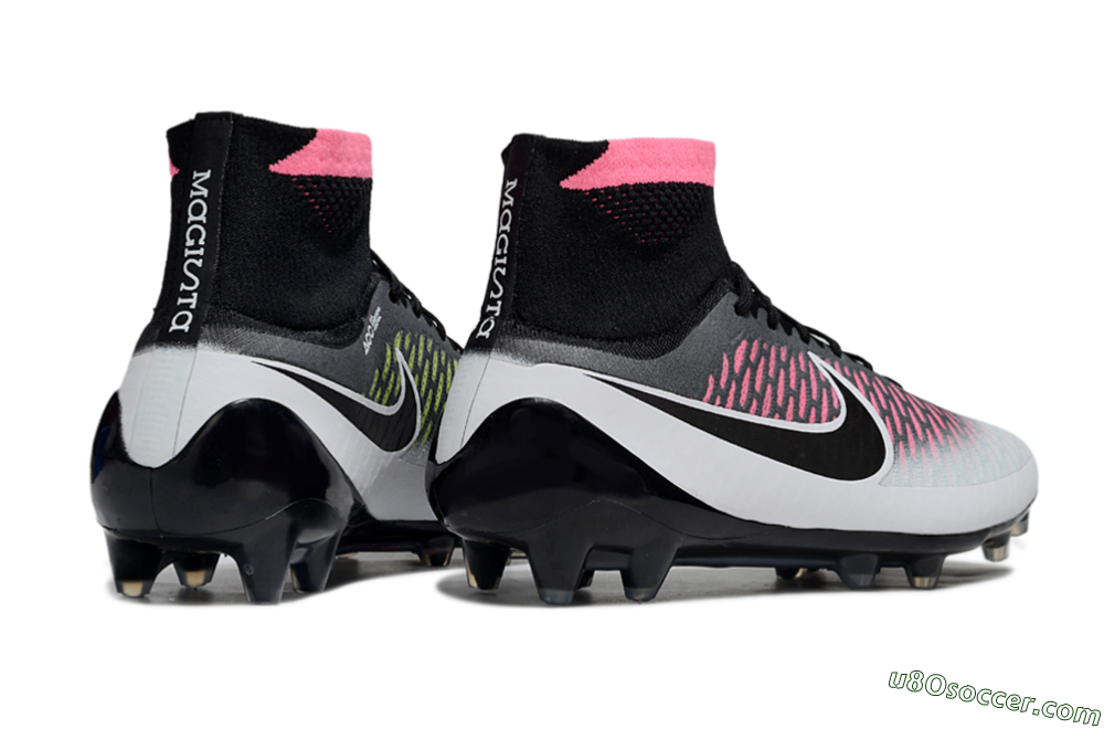 Nike Magista Obra FG Firm Ground Soccer Cleats - Black/Vibrant Pink/White 6
