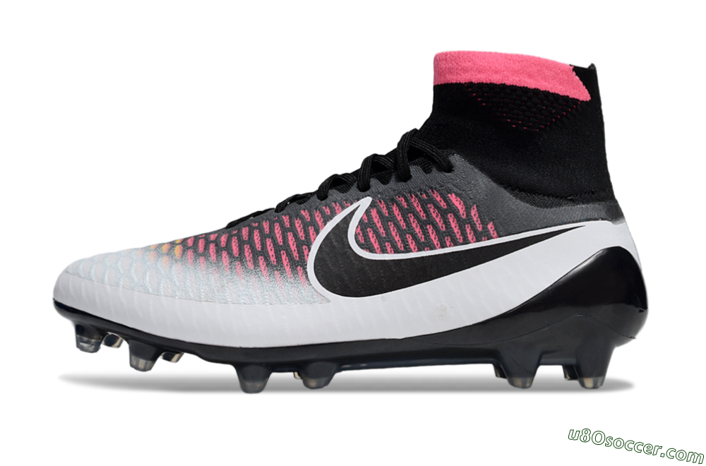 Nike Magista Obra FG Firm Ground Soccer Cleats - Black/Vibrant Pink/White 2