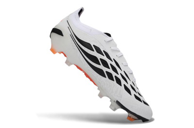 Adidas Predator 26 Elite FG Firm Ground Soccer Cleats - White/Vibrant Pink/Orange Flash