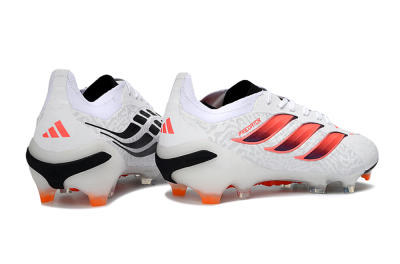 Adidas Predator 26 Elite FG Firm Ground Soccer Cleats - White/Vibrant Pink/Orange Flash