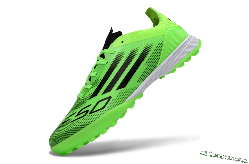 Adidas F50 Pro TF Artificial Turf Soccer Shoes - Green/Neon Green/Electric Green 5