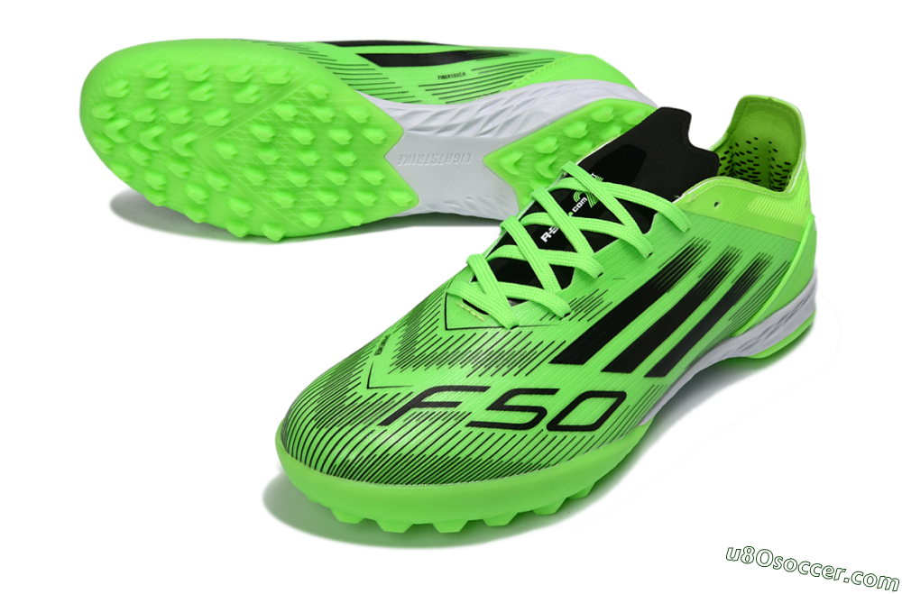 Adidas F50 Pro TF Artificial Turf Soccer Shoes - Green/Neon Green/Electric Green 3