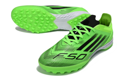 Adidas F50 Pro TF Artificial Turf Soccer Shoes - Green/Neon Green/Electric Green