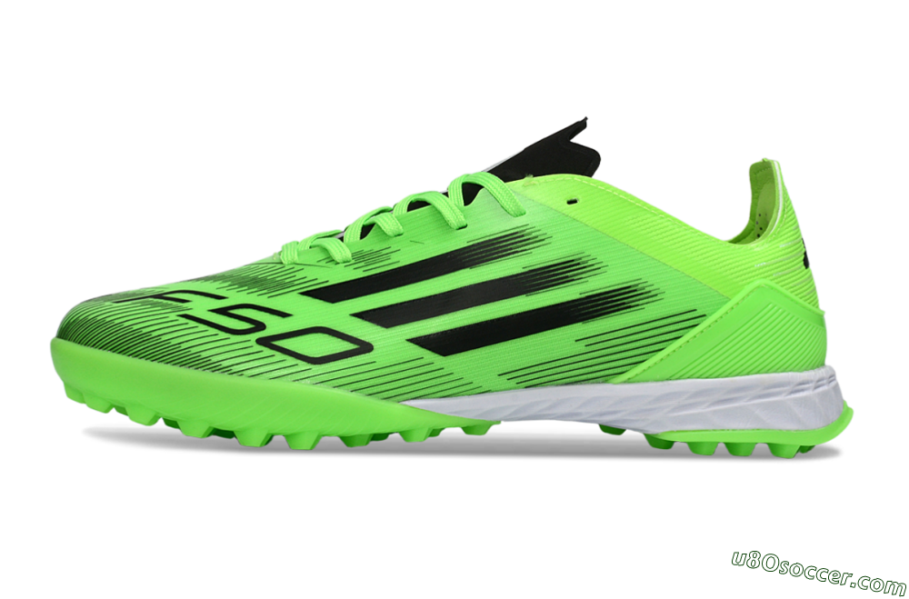 Adidas F50 Pro TF Artificial Turf Soccer Shoes - Green/Neon Green/Electric Green 2