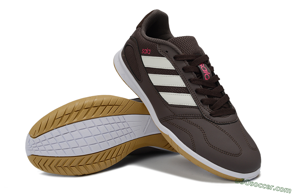 Adidas Top Sala IC Indoor & Futsal Soccer Shoes - Brown/Cream/Gold 3
