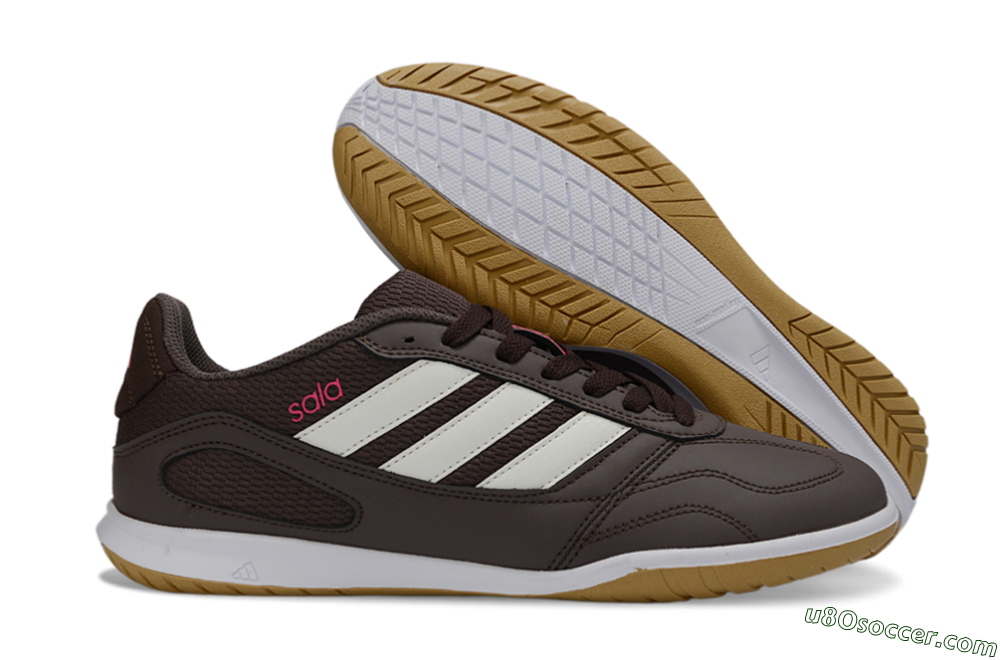 Adidas Top Sala IC Indoor & Futsal Soccer Shoes - Brown/Cream/Gold 1