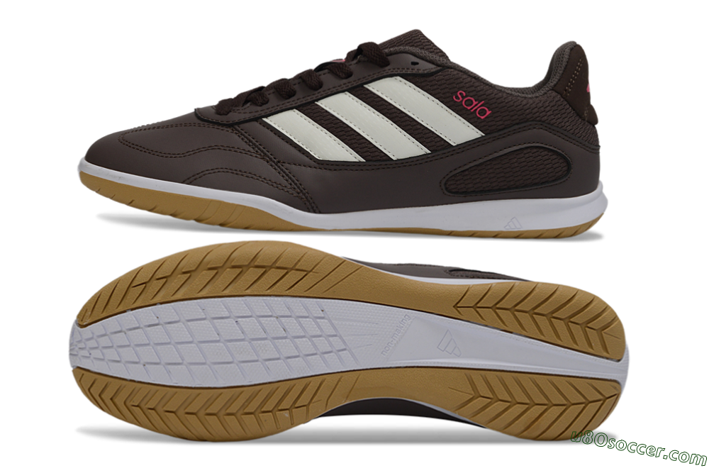 Adidas Top Sala IC Indoor & Futsal Soccer Shoes - Brown/Cream/Gold 0
