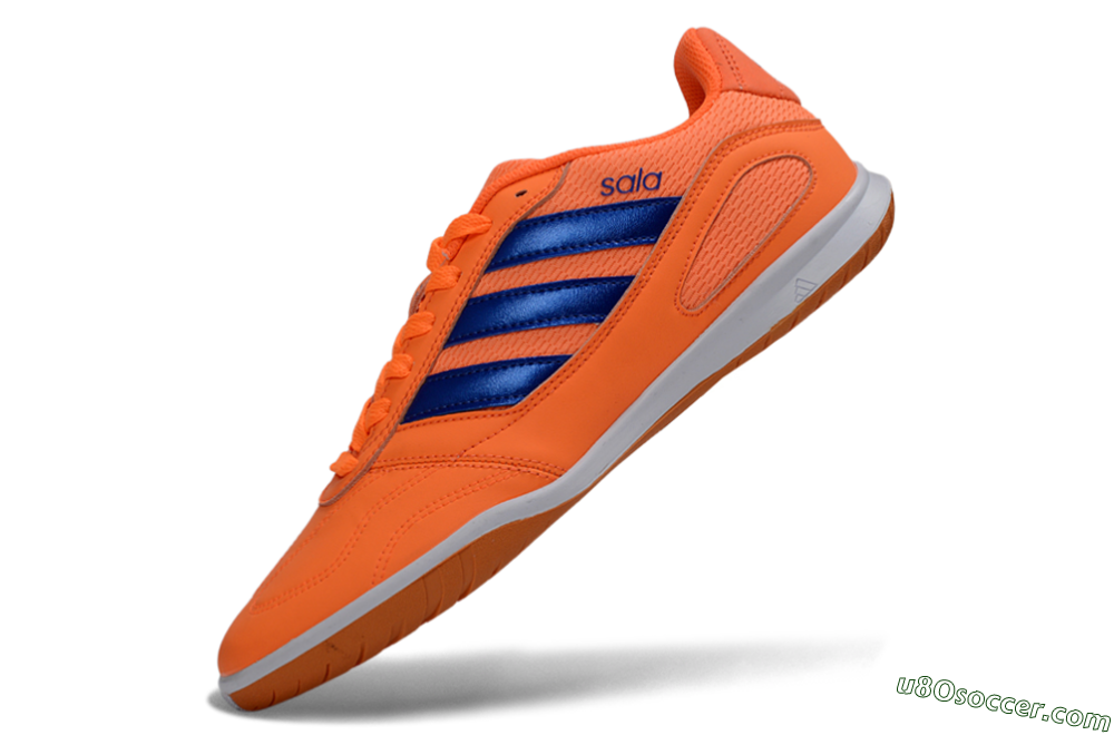 Adidas Top Sala IC Indoor & Futsal Soccer Shoes - Orange/Vibrant Orange/Deep Blue 5