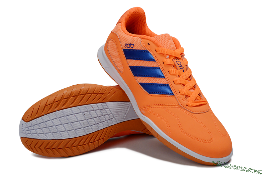 Adidas Top Sala IC Indoor & Futsal Soccer Shoes - Orange/Vibrant Orange/Deep Blue 3