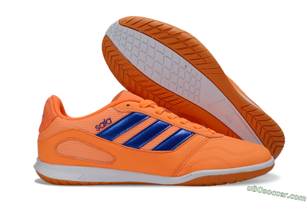 Adidas Top Sala IC Indoor & Futsal Soccer Shoes - Orange/Vibrant Orange/Deep Blue 1