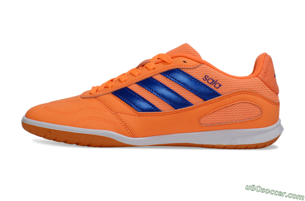 Adidas Top Sala IC Indoor & Futsal Soccer Shoes - Orange/Vibrant Orange/Deep Blue 2