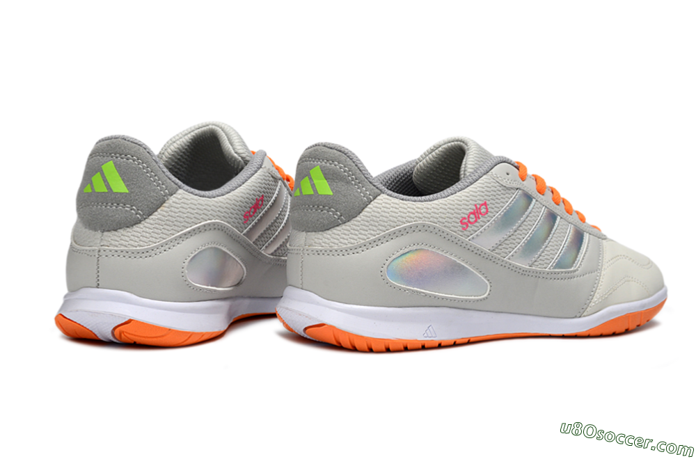 Adidas Top Sala IC Indoor & Futsal Soccer Shoes - Grey/Bright Orange/Reflective Silver 6