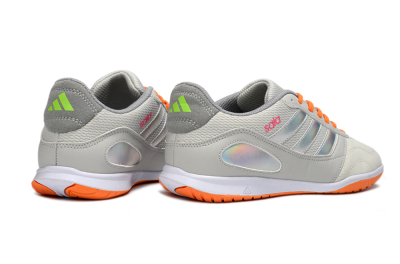 Adidas Top Sala IC Indoor & Futsal Soccer Shoes - Grey/Bright Orange/Reflective Silver