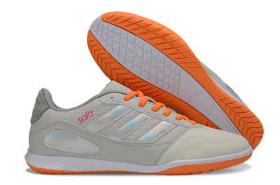 Adidas Top Sala IC Indoor & Futsal Soccer Shoes - Grey/Bright Orange/Reflective Silver