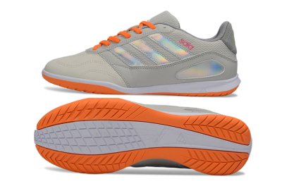 Adidas Top Sala IC Indoor & Futsal Soccer Shoes - Grey/Bright Orange/Reflective Silver