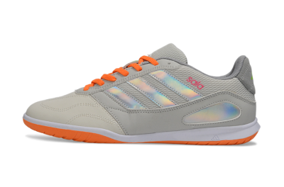 Adidas Top Sala IC Indoor & Futsal Soccer Shoes - Grey/Bright Orange/Reflective Silver