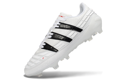 Adidas Predator 25 Elite FG Firm Ground Soccer Cleats - White/Black/Red