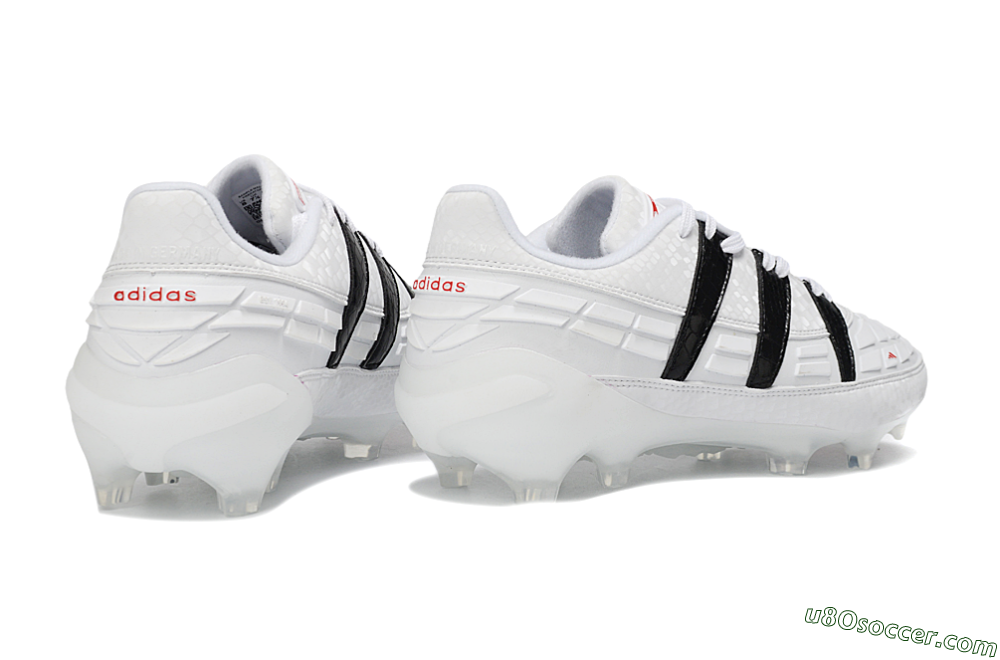Adidas Predator 25 Elite FG Firm Ground Soccer Cleats - White/Black/Red 6