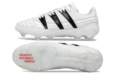 Adidas Predator 25 Elite FG Firm Ground Soccer Cleats - White/Black/Red