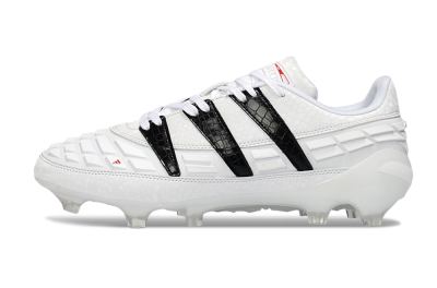 Adidas Predator 25 Elite FG Firm Ground Soccer Cleats - White/Black/Red