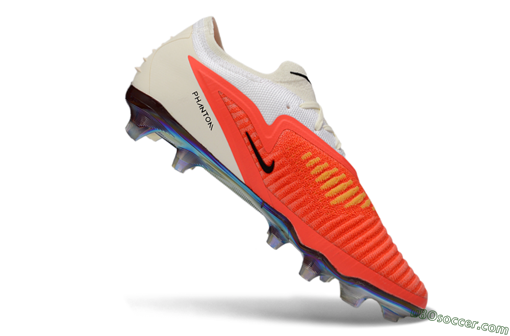 Nike Phantom 6 Low Elite FG Firm Ground Soccer Cleats - Orange/Coral Highlight/Silken Cream 4