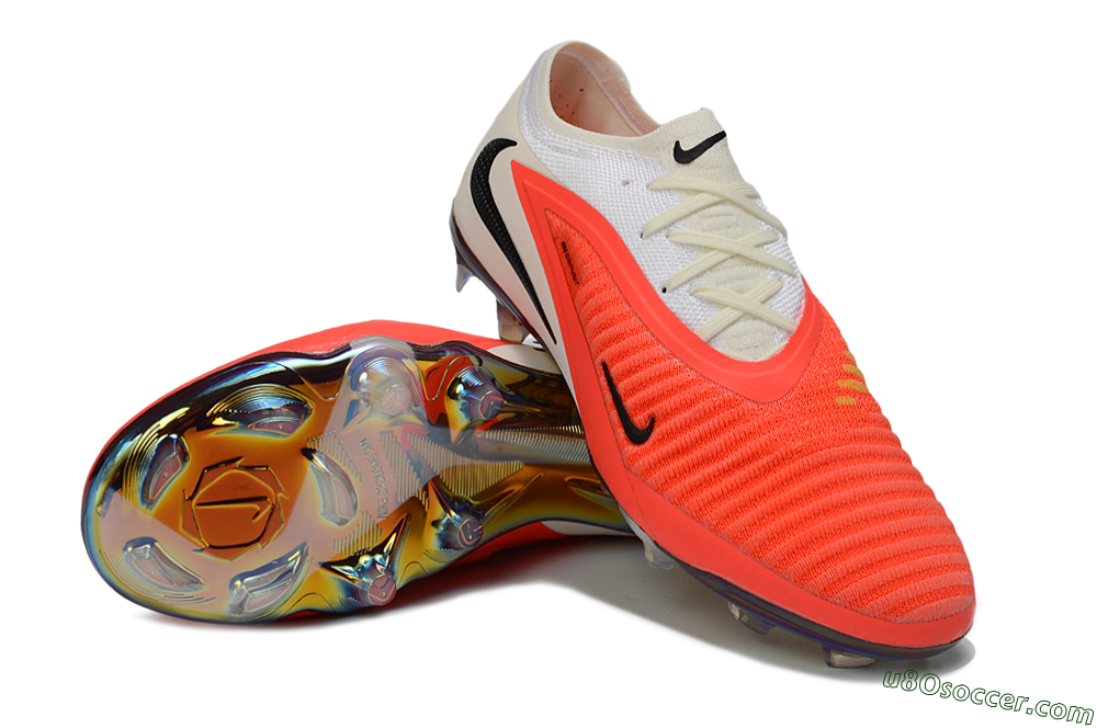 Nike Phantom 6 Low Elite FG Firm Ground Soccer Cleats - Orange/Coral Highlight/Silken Cream 3