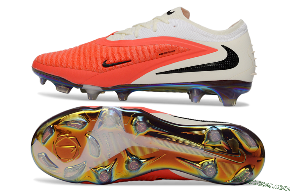 Nike Phantom 6 Low Elite FG Firm Ground Soccer Cleats - Orange/Coral Highlight/Silken Cream 0