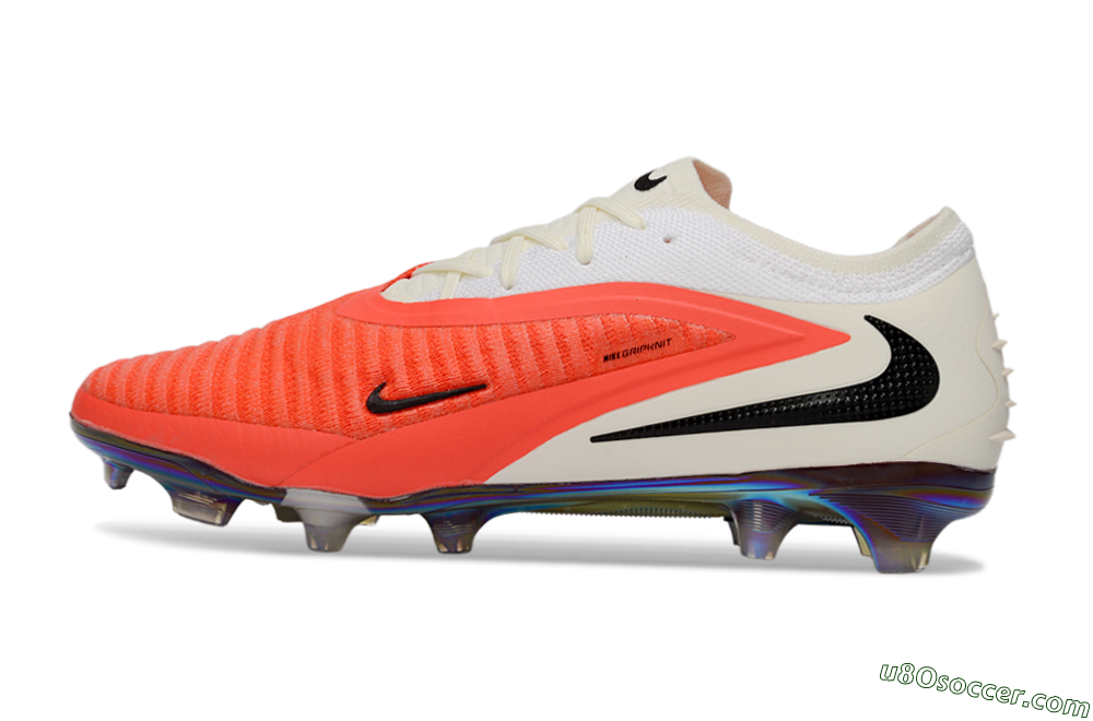 Nike Phantom 6 Low Elite FG Firm Ground Soccer Cleats - Orange/Coral Highlight/Silken Cream 2