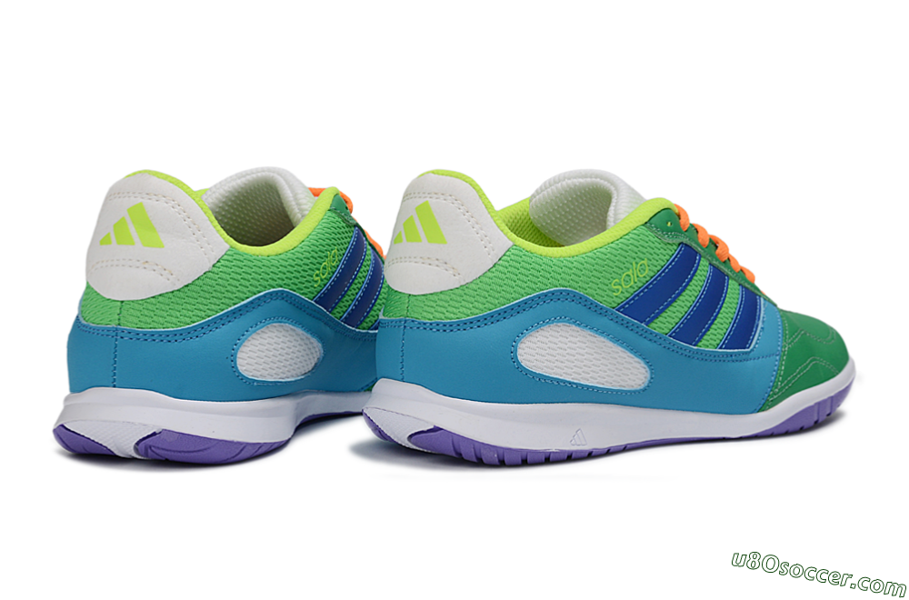 Adidas Top Sala IC Indoor & Futsal Soccer Shoes - Green/Ocean Blue/Lime Punch 6