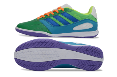 Adidas Top Sala IC Indoor & Futsal Soccer Shoes - Green/Ocean Blue/Lime Punch